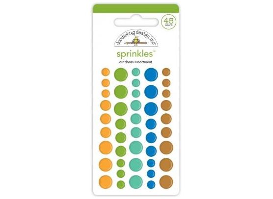 Doodlebug Design - Sprinkles Outdoor Assortment - Enamel Dots