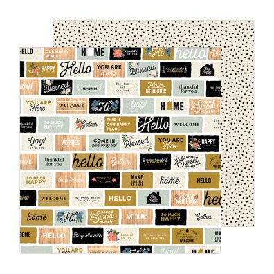 Add on Januar - EKSTRA Jen Hadfield - The Avenue Collection - Welcome Home 12x12 mønsterpapir