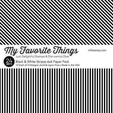 Add on Februar - My Favorite Things - Black & White Stripes 6x6 Paper Pad