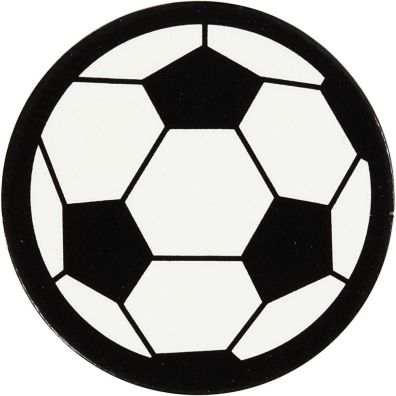 Add on Februar - Happy Moments Football Deco - Black/white