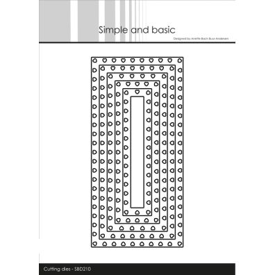 Simple and Basic dies - Heart Framed - Square