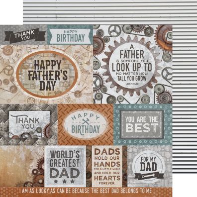 Add on Maj - EKSTRA Factory 42 Collection - Workshop 12x12 mønsterpapir fra KaiserCraft