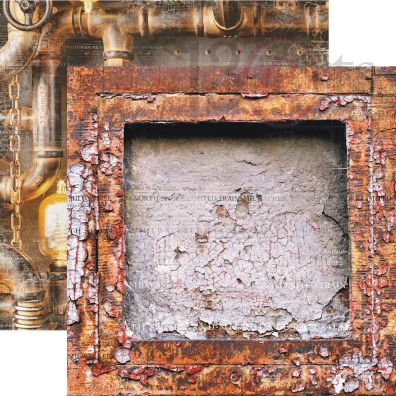 Add on Maj - EKSTRA Industrial Zone - Corroded 12x12 mønsterpapir fra 13arts