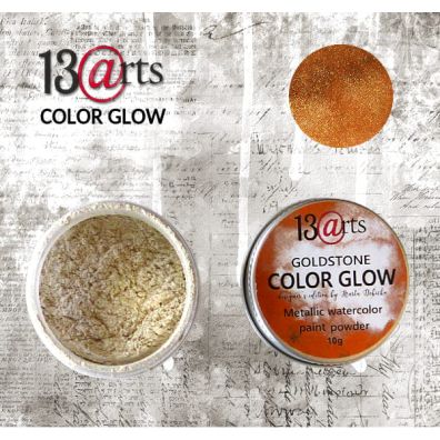 Color Glow - Goldstone - Metallic Watercolor Paint Powder 10g fra 13arts