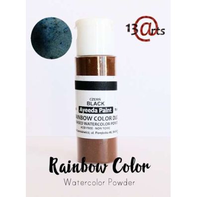 Ayeeda Paint - Rainbow - Black Watercolor Powder with Sealer 28 g. fra 13arts