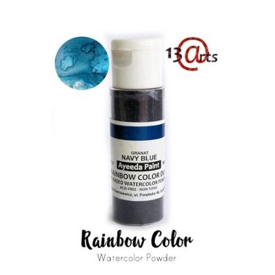 Ayeeda Paint - Rainbow - Black Watercolor Powder with Sealer 28 g. fra 13arts