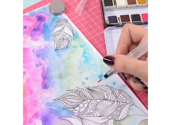 Florence Watercolor Paper A4 12 stk. - Smooth off-White 200g