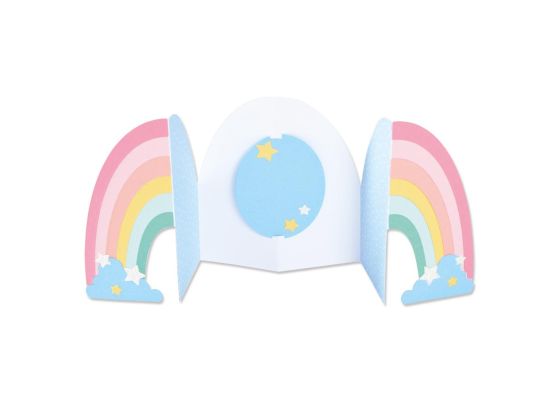 Sizzix Thinlits Fold-A-Long - Card Rainbow Fold-A-Long by Jen Long