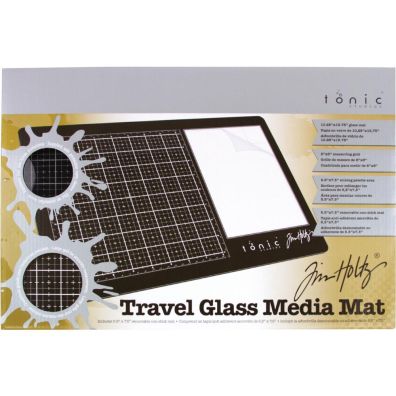 Tonic Studios - Travel Glass Media Mat (Højre) 40x26 cm.
