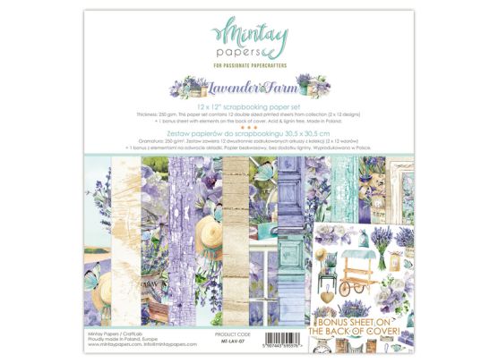 Mintay Papers - Lavender Farm 6x6 Paper Pad