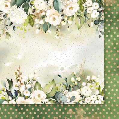 Add on Juni - Golden Dreams - Wreath 12x12 Klippeark fra Paperheaven