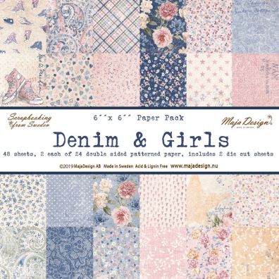 Denim & Girls 6x6 Paper Pack fra Maja Design