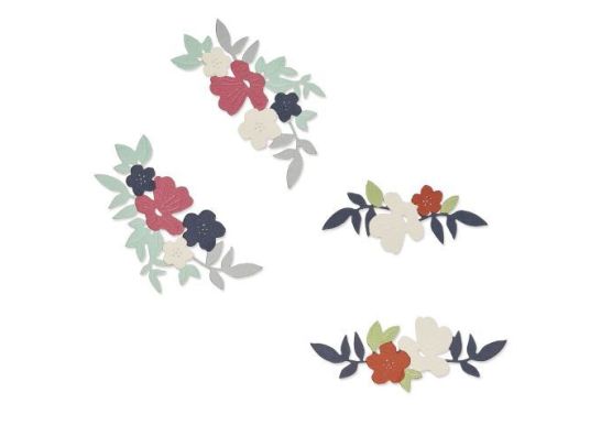 Sizzix Thinlits - Wild Blossom Corners by Lisa Jones