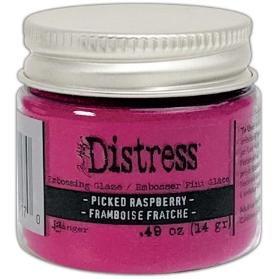 Distress Embossing Glaze - Picked Raspberry