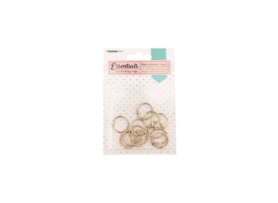 Studio Light Essentials - Binding Rings Silver 12 stk.