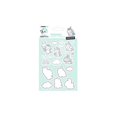 Studio Light Creative Craftlab Friendz Stamp & Cutting Die - Unicorns