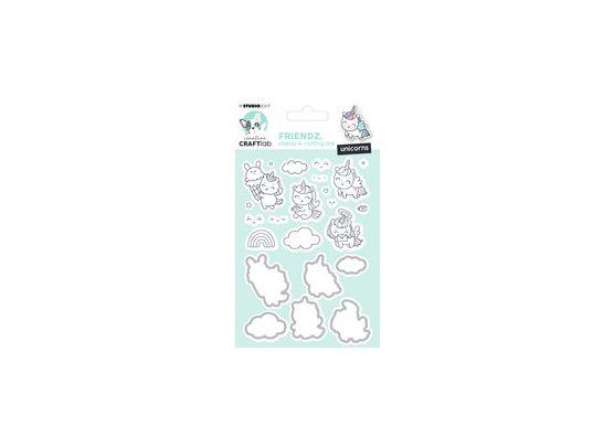 Studio Light Creative Craftlab Friendz Stamp & Cutting Die - Unicorns