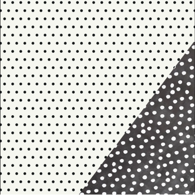 Add on Juli - EKSTRA American Crafts - Color of Memories - Black and White dots