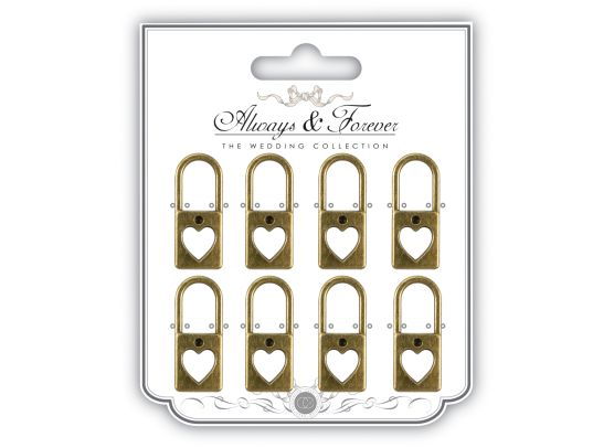 Always and Foreever Charms metalpynt - Metal Lock Large