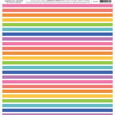 Add on August - American Crafts - Color of Memories - Rainbow 12x12 mønsterpapir