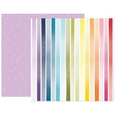 Add on August - Pebbles - Kid At Heart - Chasing Rainbows 12x12 mønsterpapir