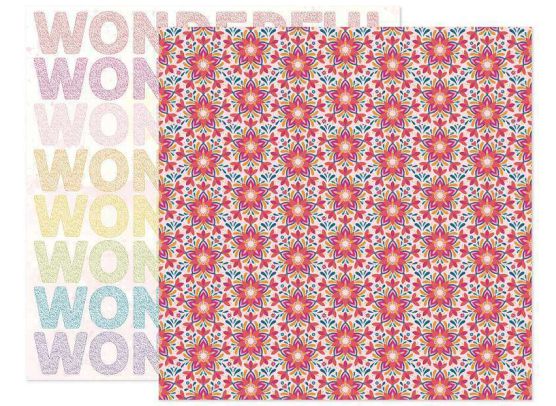 Add on August - Pebbles - Kid At Heart - Chasing Rainbows 12x12 mønsterpapir