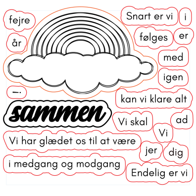 PTW Design Stempelsæt - Hr & Fru