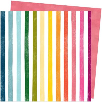 Add on August - EKSTRA American Craft - Slice of Life - Rainbow Hall 12x12 mønsterpapir