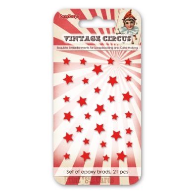 Vintage Circus 2 - Enamel Epoxy Stickers fra ScrapBerry's