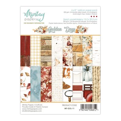 Mintay Papers - Golden Days 6x8 Add-on Paper Pad