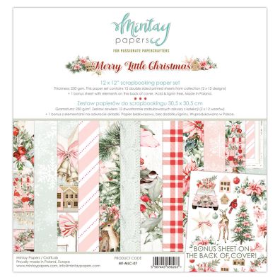 Mintay Papers - Merry Little Christmas 12x12 Paper Set