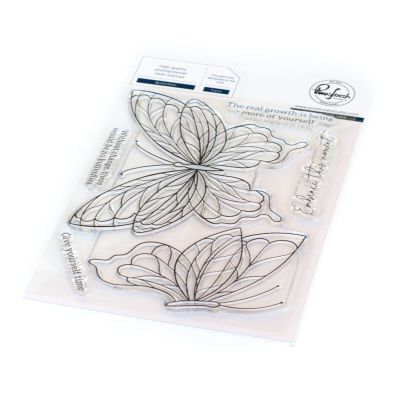 High Quality Photopolymer Clear Stamps - Butterflies by Pink Fresh