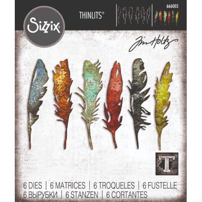 Add on September - Sizzix Thinlits - Feathery by Tim Holtz