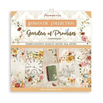 Add on September - Stamperia - Romantic Collection - Garden of Promises 12x12 Paper Set