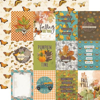 Add on September - Simple Vintage Country Harvest 12x12 Mønsterpapir fra Simple Stories