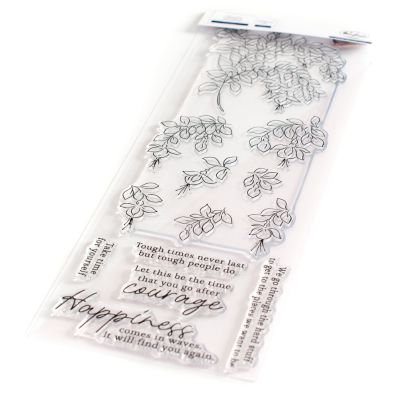 High Quality Photopolymer Clear Stamps - Fuschias Slimline by Pink Fresh