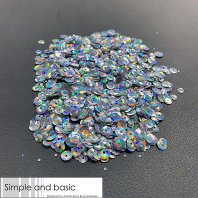 Simple and Basic Sequins - Holographic Silver