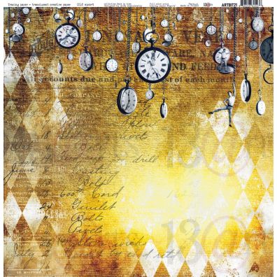 Back In Time - Old Sport 12x12 Tracing Paper fra 13arts