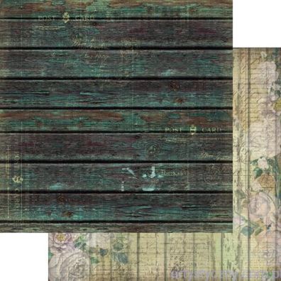 Grungy Walls - Washed Wood 12x12 mønsterpapir fra 13arts
