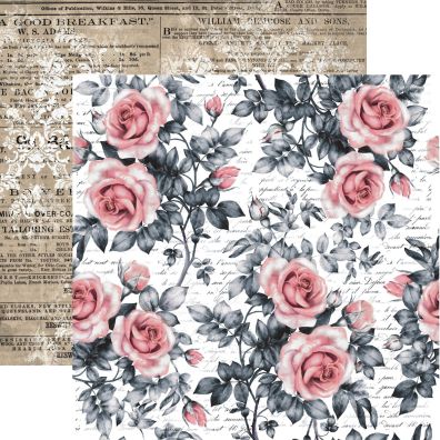 Rosalie - Sweet Roses 12x12 mønsterpapir fra 13arts