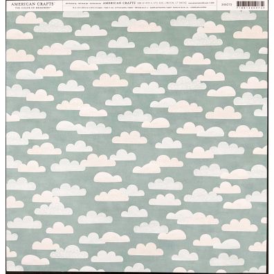 Add on August - EKSTRA American Crafts - The Color of Memories - Clouds 12x12 mønsterpapir