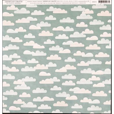 Add on August - EKSTRA American Crafts - The Color of Memories - Clouds 12x12 mønsterpapir
