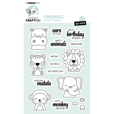 Studio Light Creative Craftlab Friendz Clear Stamp - Go Wild