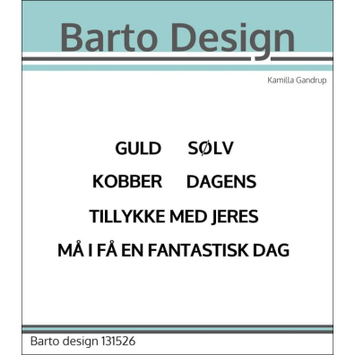 Barto Design clearstamp - Add-On Bryllup