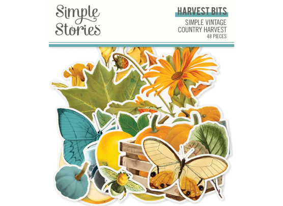 Simple Vintage Country Harvest 12x12 Collector's Essential Kit fra Simple Stories