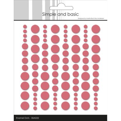 Simple and Basic Enamel Dots - English Rose