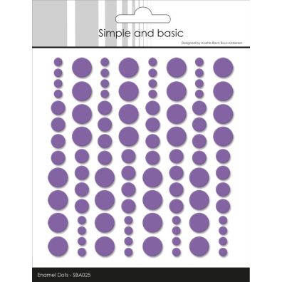 Simple and Basic Enamel Dots - Purple
