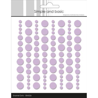 Simple and Basic Enamel Dots - Light Purple