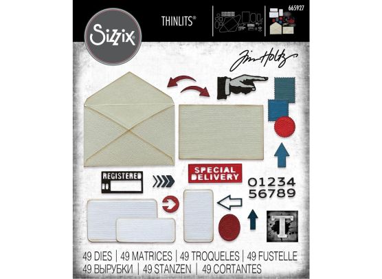 Sizzix Thinlits - Postale by Tim Holtz