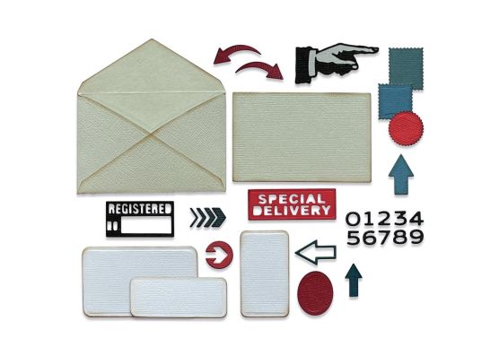 Sizzix Thinlits - Postale by Tim Holtz